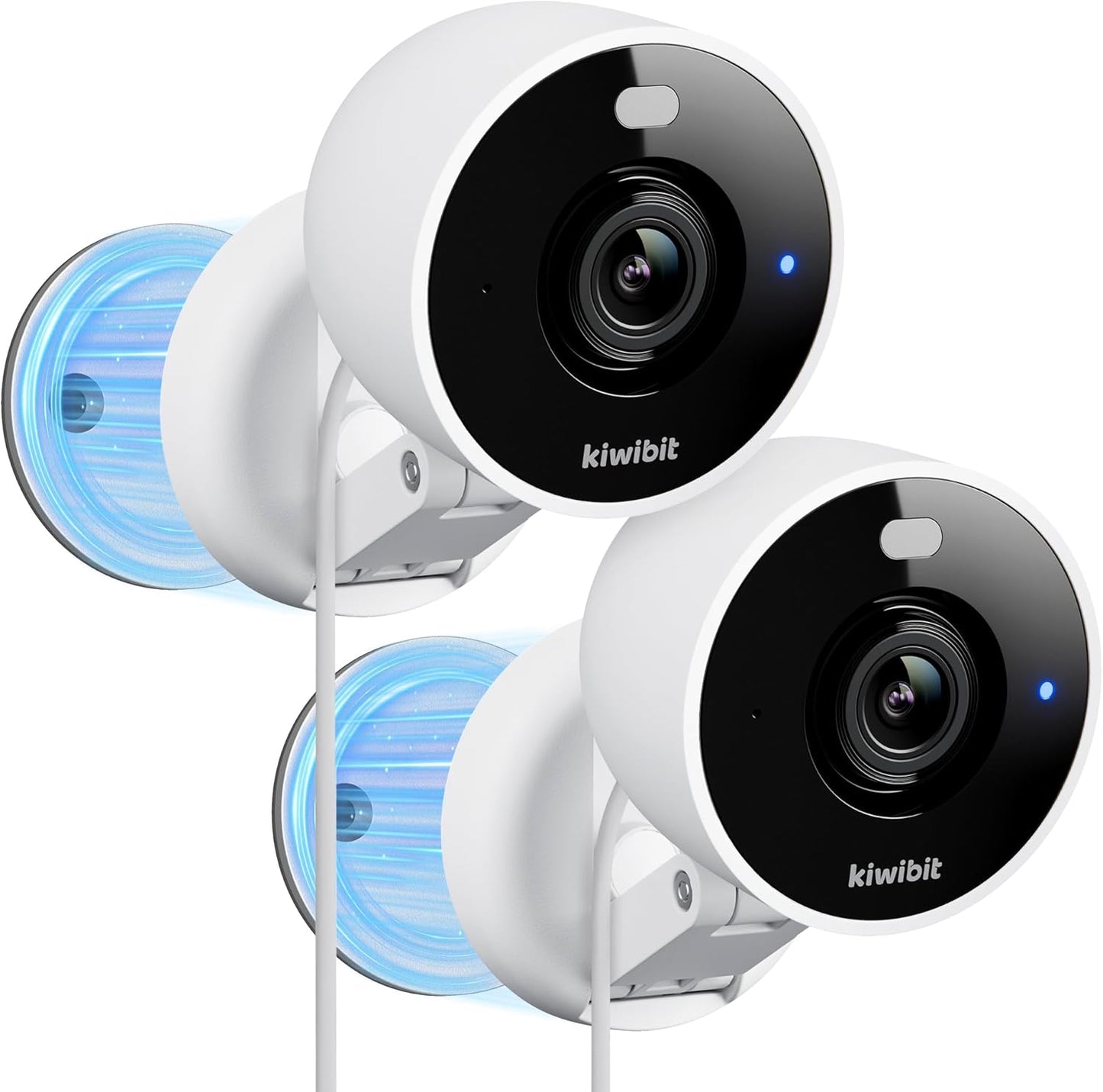 Kiwibit 2K 2.4GHz Security Camera Indoor/Outdoor, Magnetic Wired Cameras for Home Security, Pet Camera, Baby Monitor
