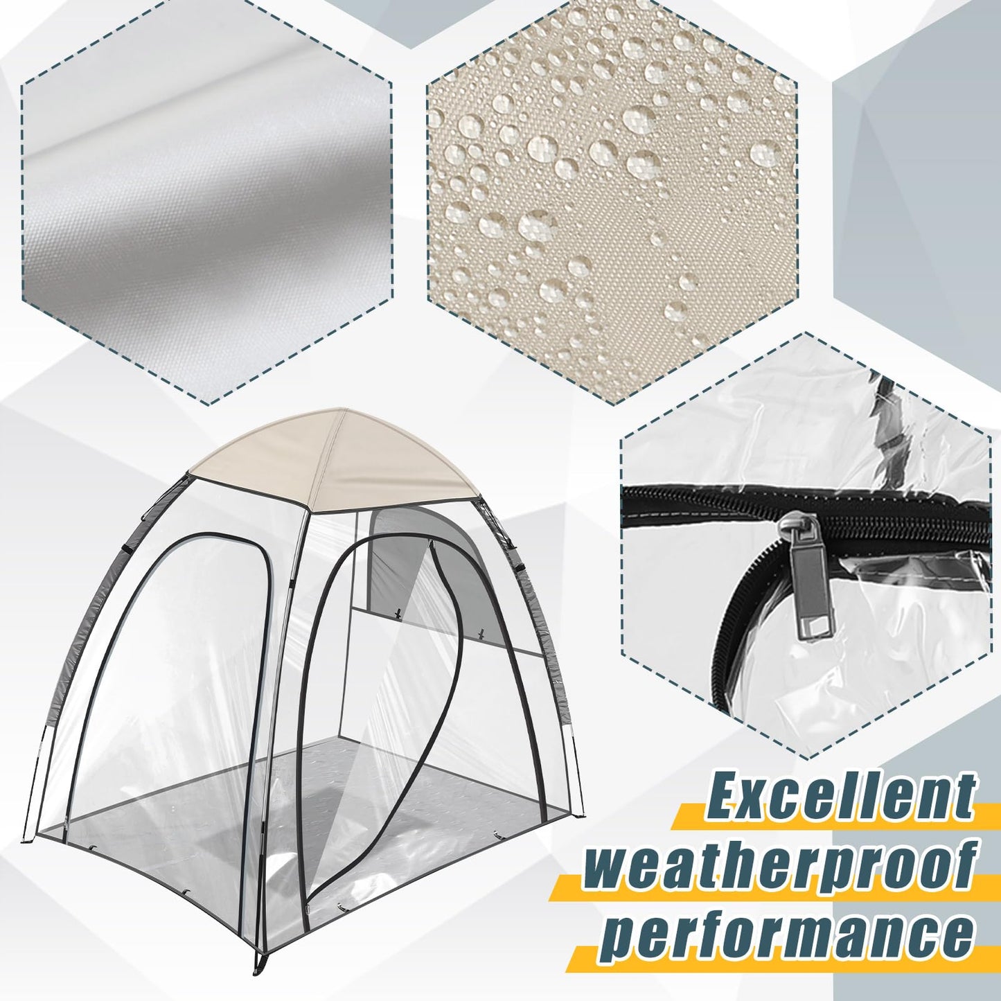 Woanger 1 Set Extra Large Tile Saw Shack 70. 8 x 51. 2 x 63 Inches Wet Tile Saw, Shack Easy-to-Assemble, Collapsible Storage Tent