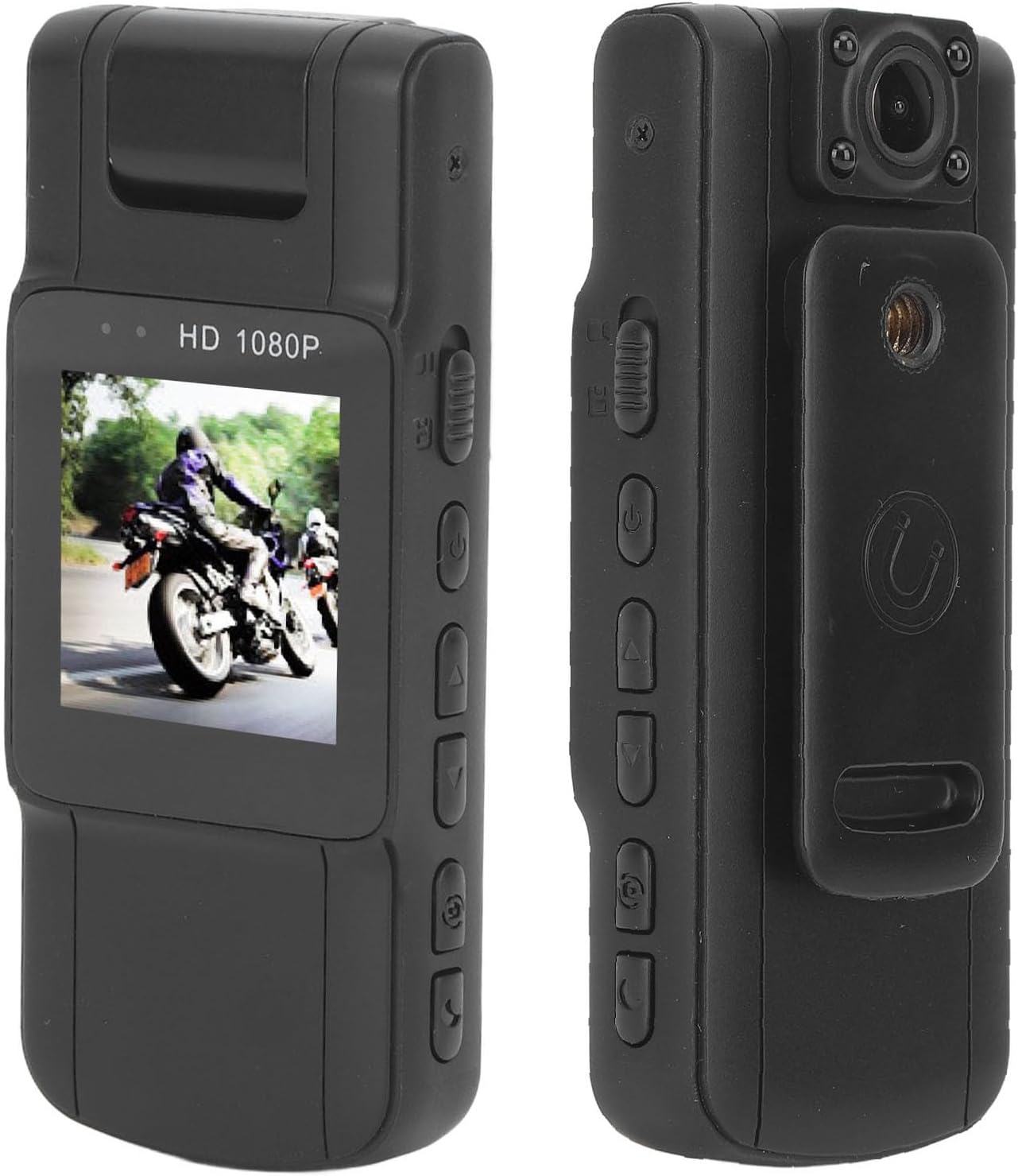 Sanpyl L11 1080P 180 1.54inch Body Camera, HD Wearable Mini Body Cameras with IR Night Vision, Rotatable Lens, Screen