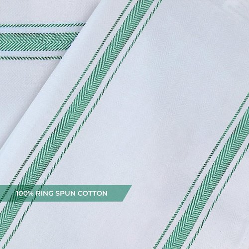 Avalon Kitchen Dish Towels Set (Value Pack of 45) Size 15x25 Inch, 100% Cotton Soft & Absorbent Kitchen Towels, Tea Towels, Reusable Cleaning Cloths for Household Cleaning (Green)