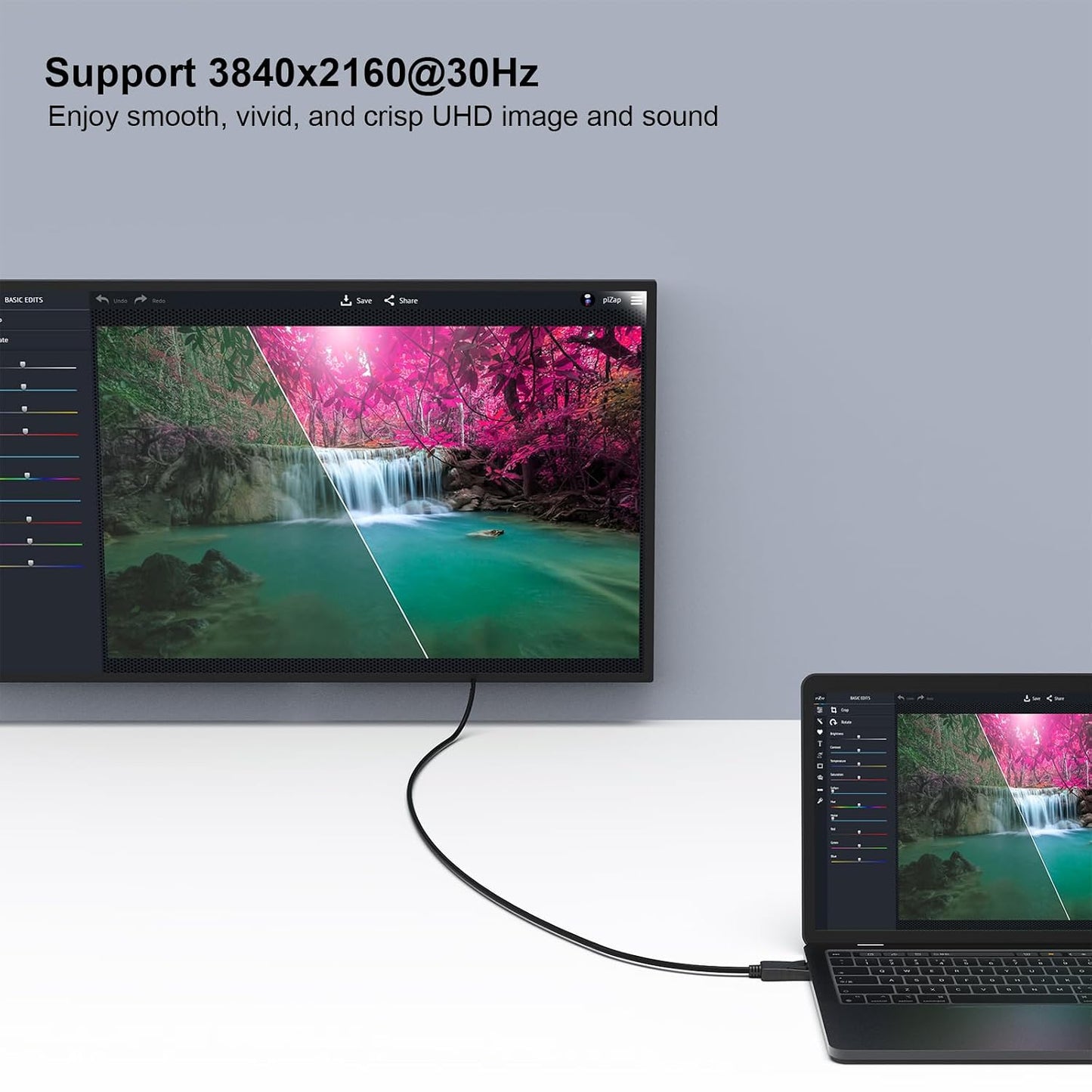 4K 15 1.2 1.4 BENFEI DisplayPort to HDMI Feet Cable, Uni-Directional DP Computer to HDMI Screen Gold Plated Cord