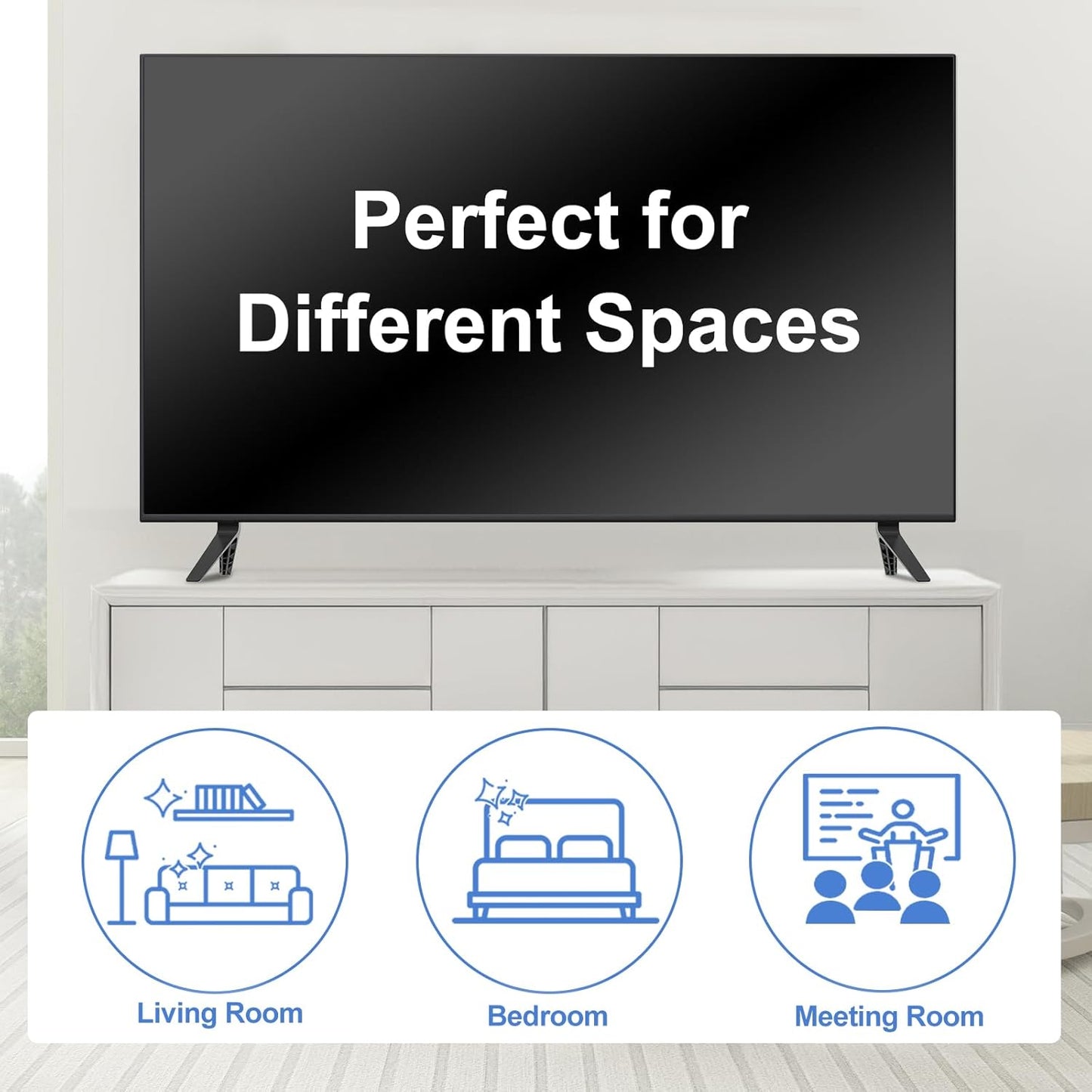 Yaotieci M43-C1, Set TV Stand Legs Only for Vizio TV Stand Legs Not for Other TV Models, Only for Vizio TV Replacement