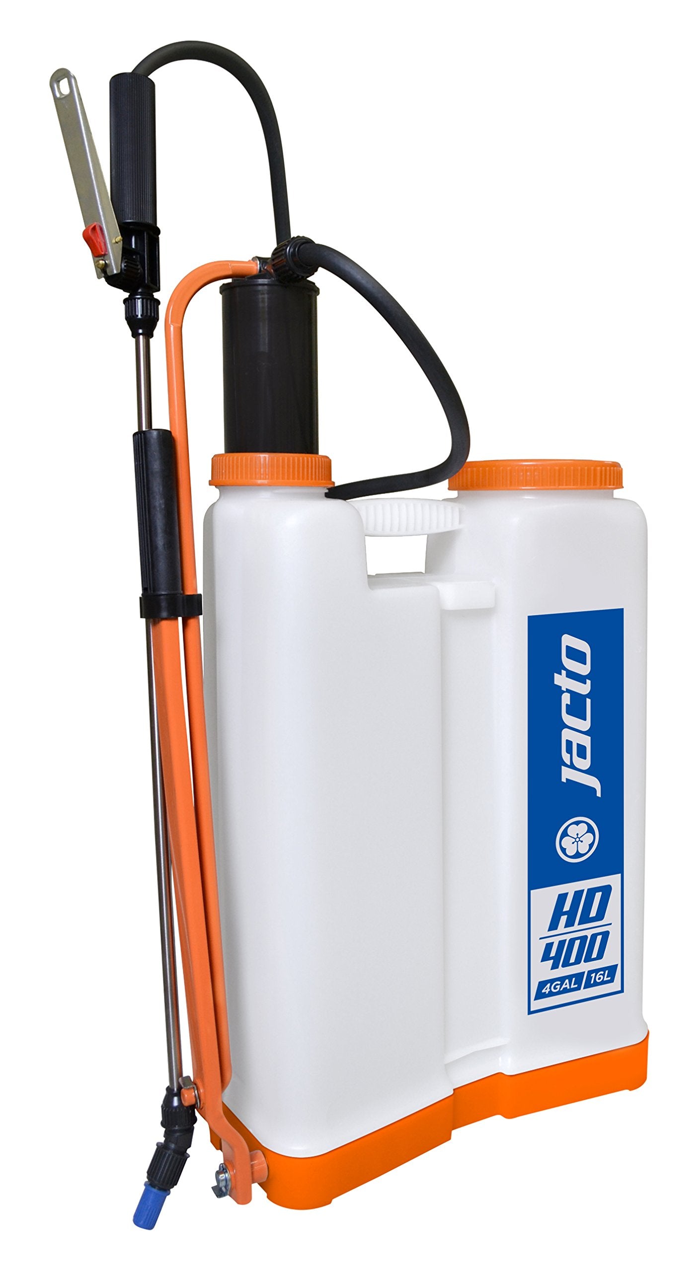 Jacto HD-400 Heavy-Duty 4-Gallon Sprayer – Versatile & Durable for Landscapers, Farmers & Homeowners | Ergonomic Design, Adjustable Nozzle - Color White