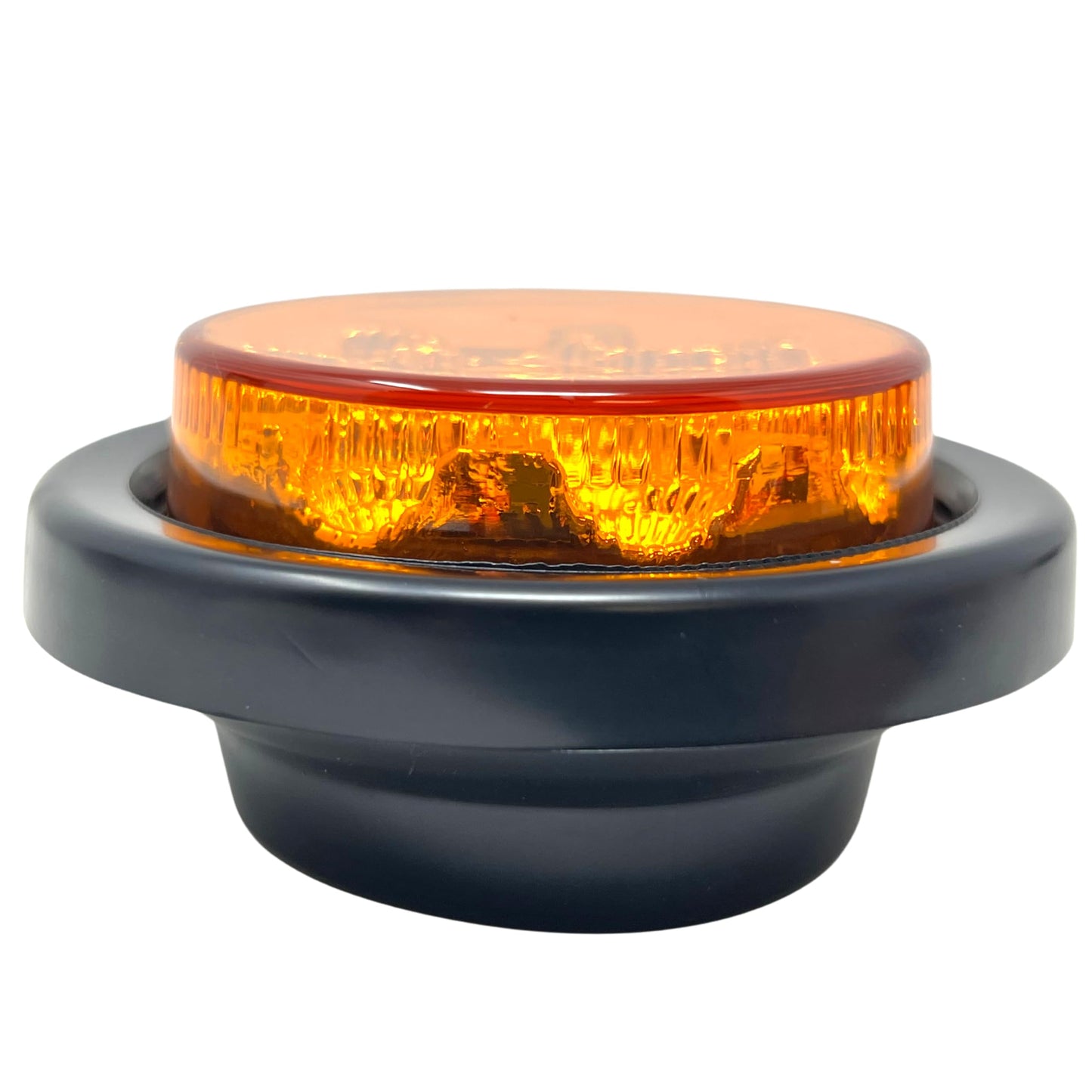 All Star Truck Parts 10x Amber LED Clearance Side Marker Lights Kit, 2.5in Round, Model ASA2513A10, Waterproof, 12V Sealed
