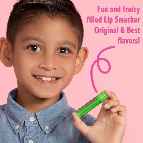 Lip Smacker Original Party Pack - 10 Hydrating Lip Balms in Classic Flavors - Cruelty-Free & Moisturizing