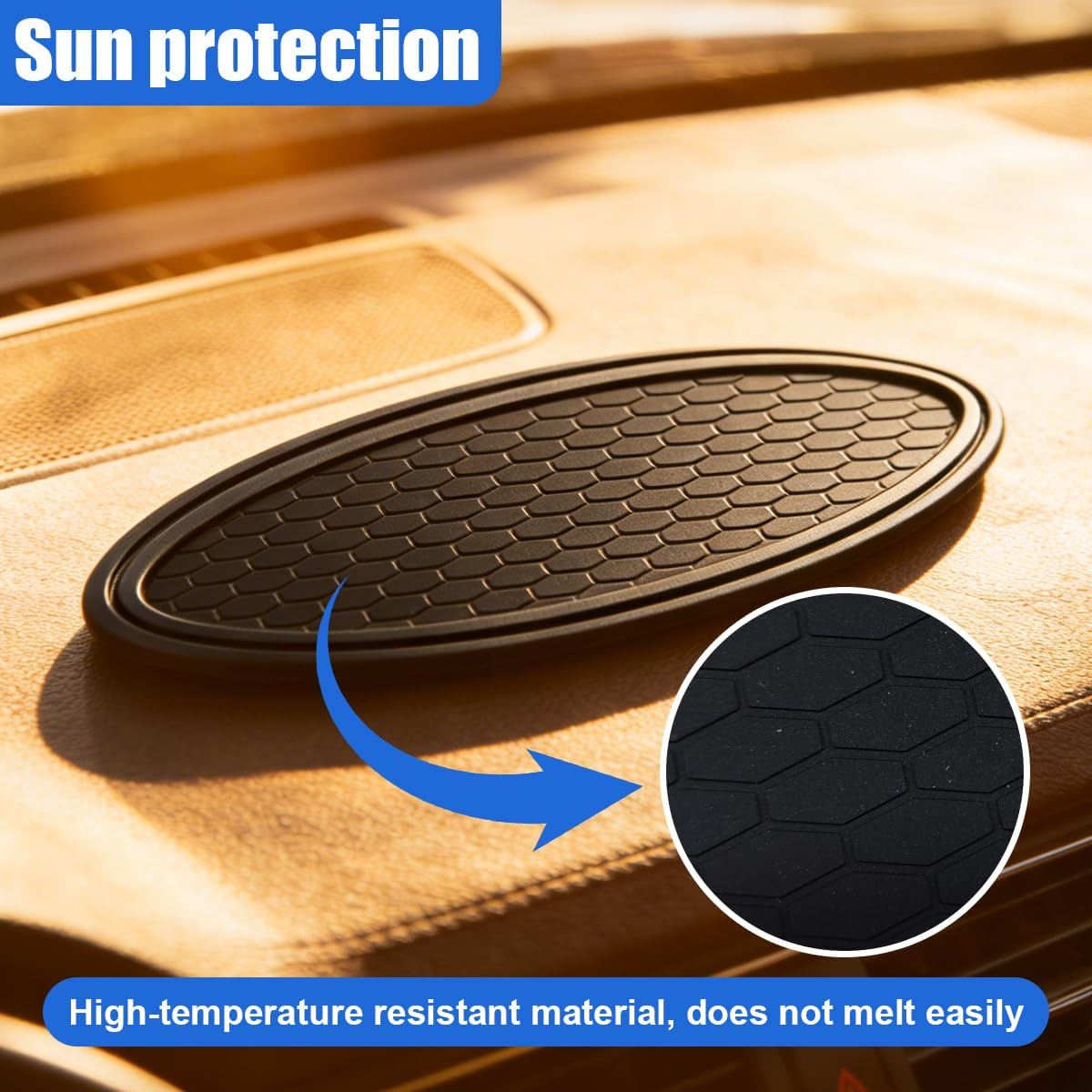 Craedli 11.33.5 Inch Car Dashboard Anti-Slip Mat, Anti-Slide Sticky Dash Pad Car Strong Gripping Mat, Non Slip