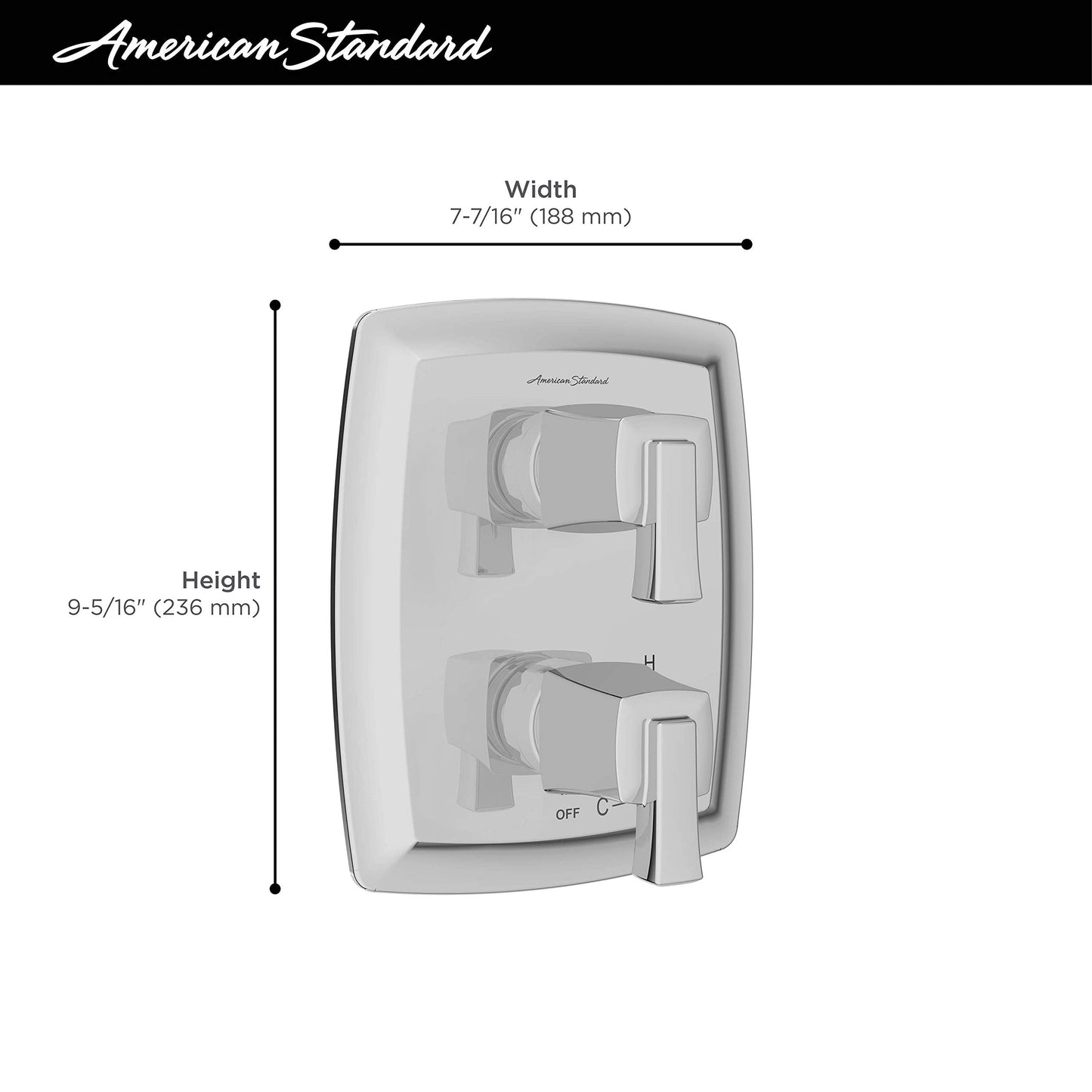 American Standard TU353740.GN0 Townsend 2-Handle Integrated Diverter Pressure Balance Valve Trim Kit, Brushed Gold