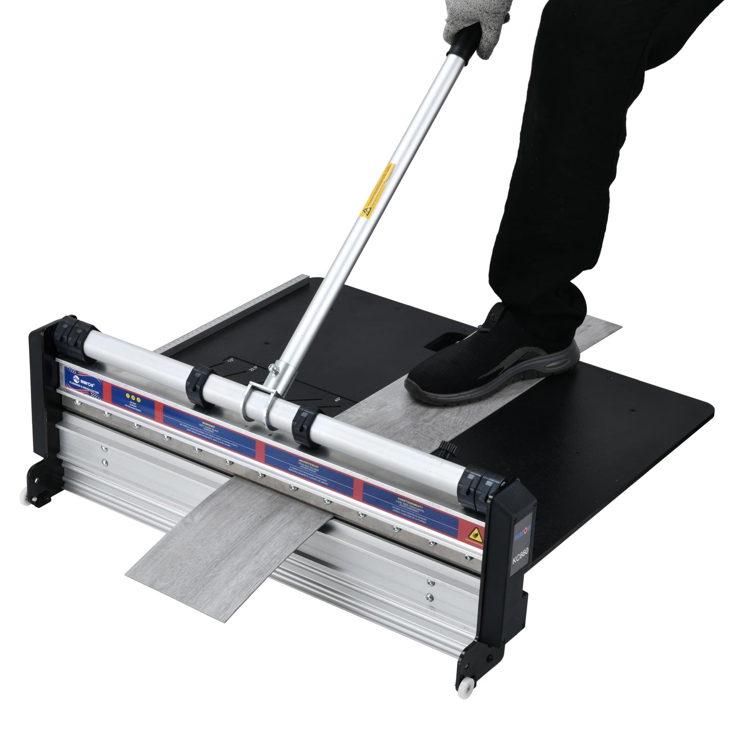 NLBFOU 26" Pro Flooring Cutter, Cuts Vinyl Siding, Carpet Tiles, Rubber Tiles, Laminate, Vinyl Plank, Commercial Vinyl, Fiber Cement Wall Panels, LVP, LVT - Durable and Precise Floor Cutting Tool
