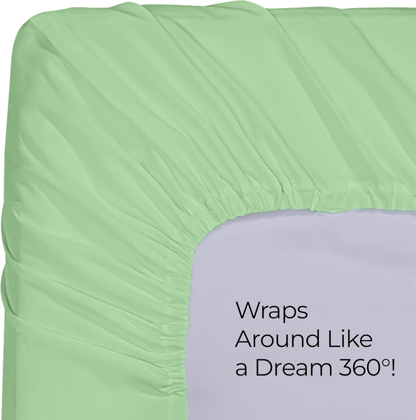 Utopia Bedding King Fitted Sheet - Soft Microfiber - Deep Pocket - Fade Resistant - Sage Green