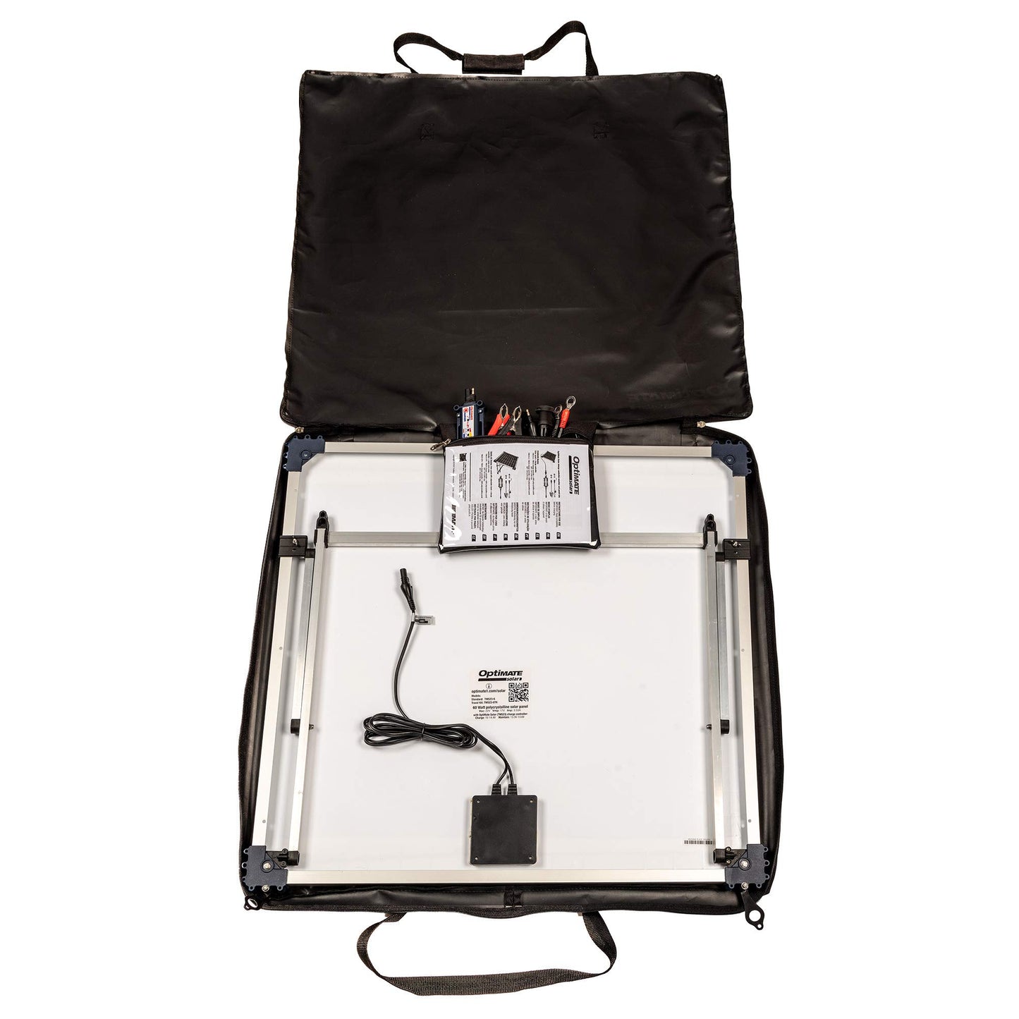 Optimate Solar 80W Travel kit, TM523-8TK, 6-Step 12V 6.7A Weatherproof Solar Battery Saving Charger & maintainer