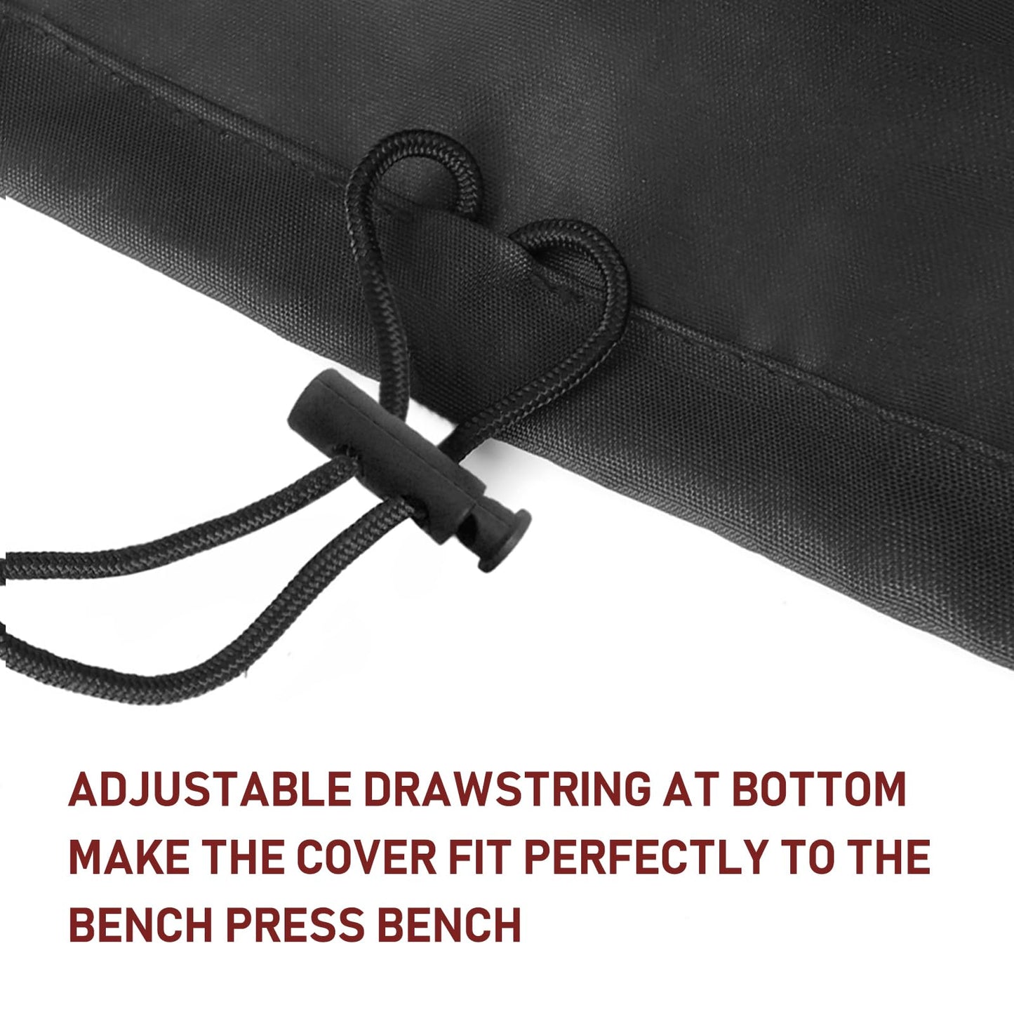 Weight Bench Cover Waterproof Heavy Duty Exercise Workout Bench Cover, Home Gym All-weather Protective Covers Fit for Sit-up Board Flat Lifting Benches and Fitness Equipment (52'' L x 60'' W x 21'' H)
