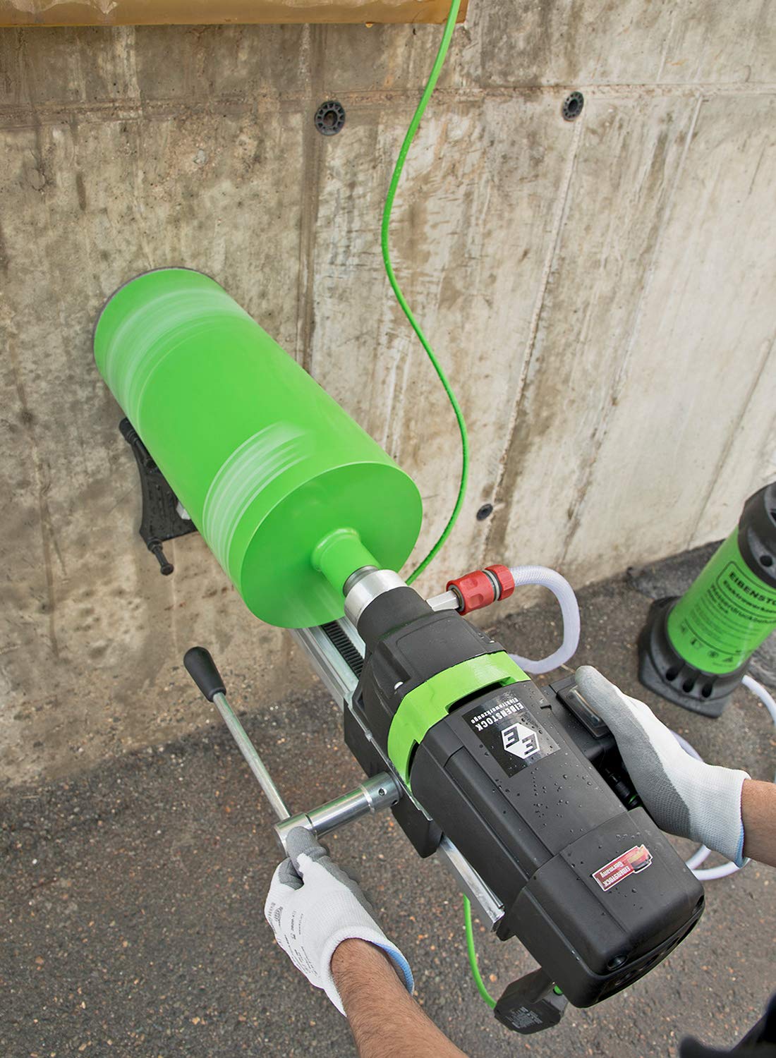 CS Unitec | DBE 201A | Eibenstock Diamond Concrete Wet & Dry Core Drill Rig — for Reinforced Concrete, Brick, Block, and Stone. Up to 8" Capacity, 110 V, Reliable & High-Performance (Made in Germany)