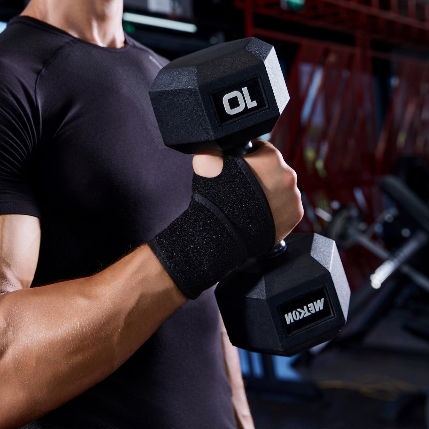 YUNYILAN Wrist Brace Wrist Wraps for Carpal Tunnel 2 Pack Wrist Brace Compression Straps Hand Support, Adjustable Wrist Support for Arthritis and Tendinitis, Joint Pain Relief (Black)