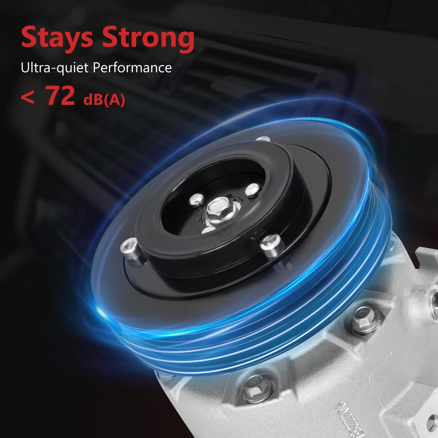 HYR New Air Conditioner AC Compressor with Clutch Compatible with Hyundai Sonata 2.0L 2.4L 2012-2014 & Kia Optima 2.0L 2.4L 2012-2018, #CO29159C 977013V110
