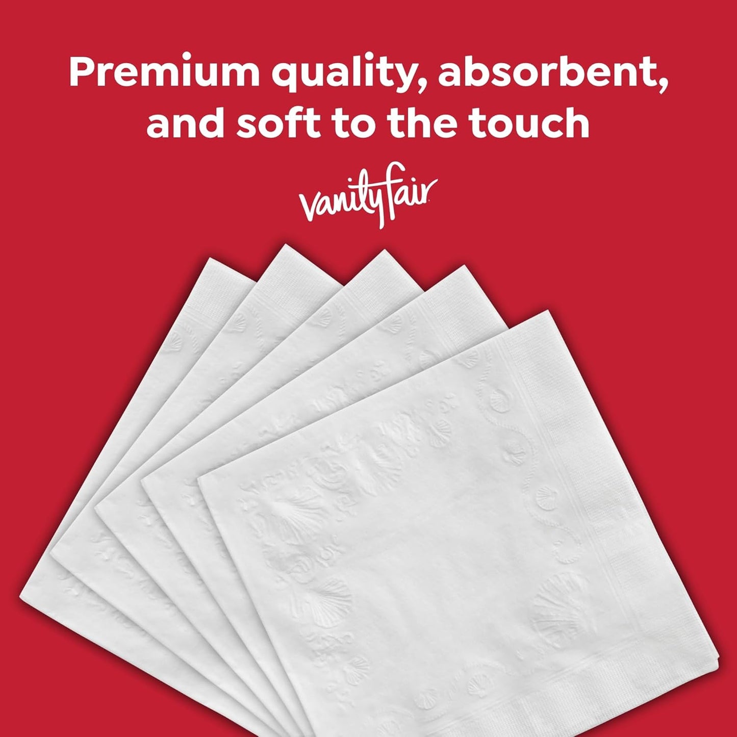 Vanity Fair Everyday Paper Napkins - Soft & Smooth Disposable Napkins | 400 Count for All Meals