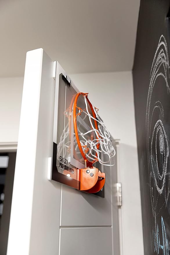 SKLZ Pro Mini Indoor Basketball Hoop - Over The Door ??Portable - Great For Home, Dorms, Offices, and Gifts