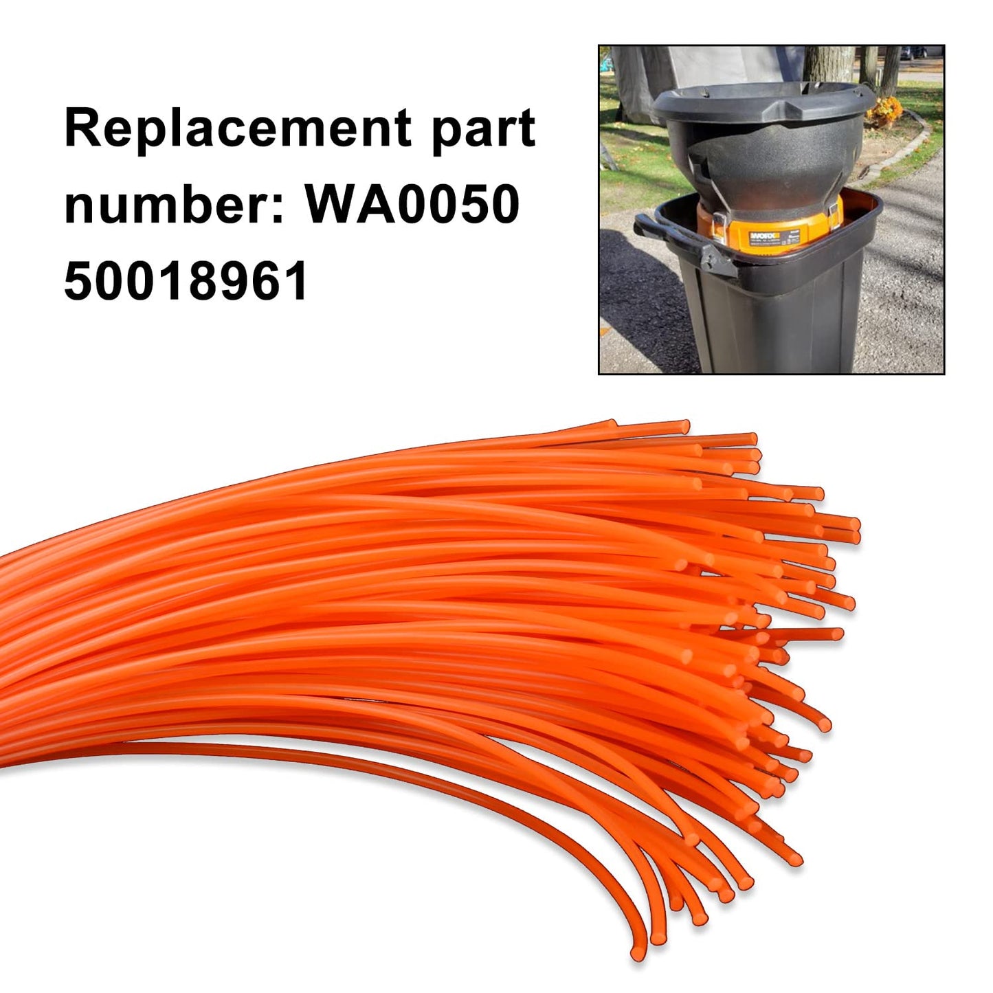 Braveboy 85 Pack WA0050 Flex-A-Line Replacement Line Compatible with Worx 13" WG430 Electric Leaf Mulcher 50018961