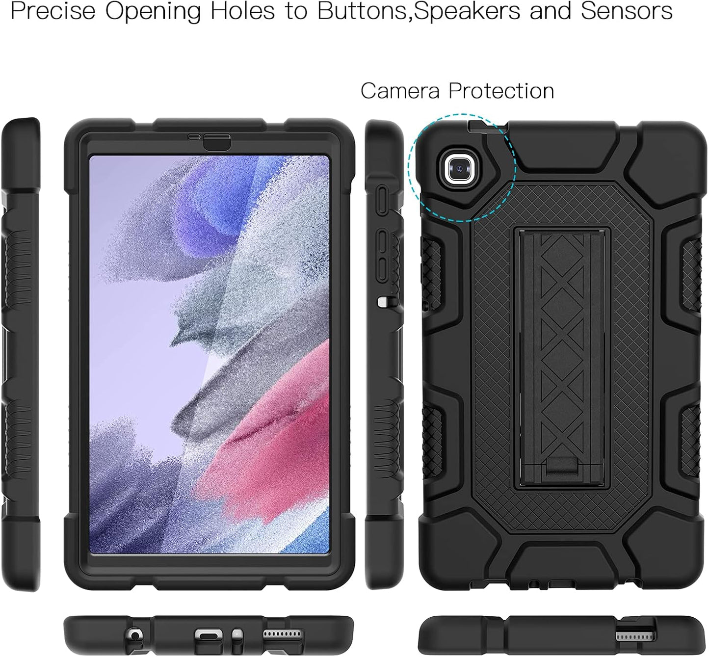 AZZSY A7 8.7 Inch 2021 (SM-T220/T225), Case for Samsung Galaxy Tab Lite Slim Heavy Duty Shockproof Rugged High Impact