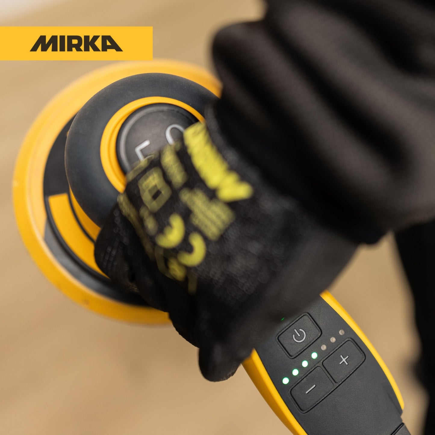 Mirka DEROS II 550X - 5" Hook & Loop, 5.0mm Random Orbital Sander - 110V Electric Power Tool for Woodworking, Drywall, Automotive Car & Wood Sanding - Professional Dust-Free Sander