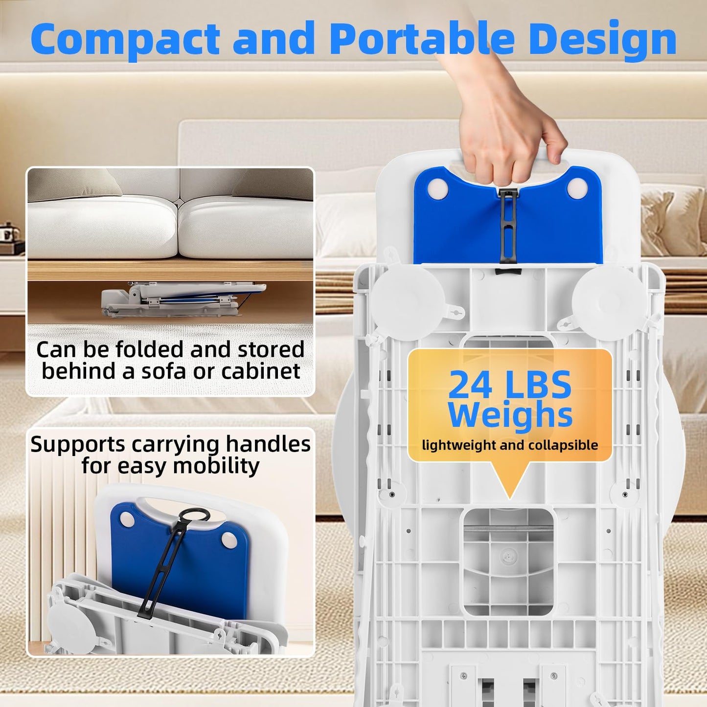 Lift Chair, Chairs Lift Assist Devices for Seniors, Electric Chair Lift Assist for Elderly, Device to Lift Elderly Off Floor, 300 Lbs Capacity, Safety & Waterproof Design, Net Weight 24 Lbs (Blue)