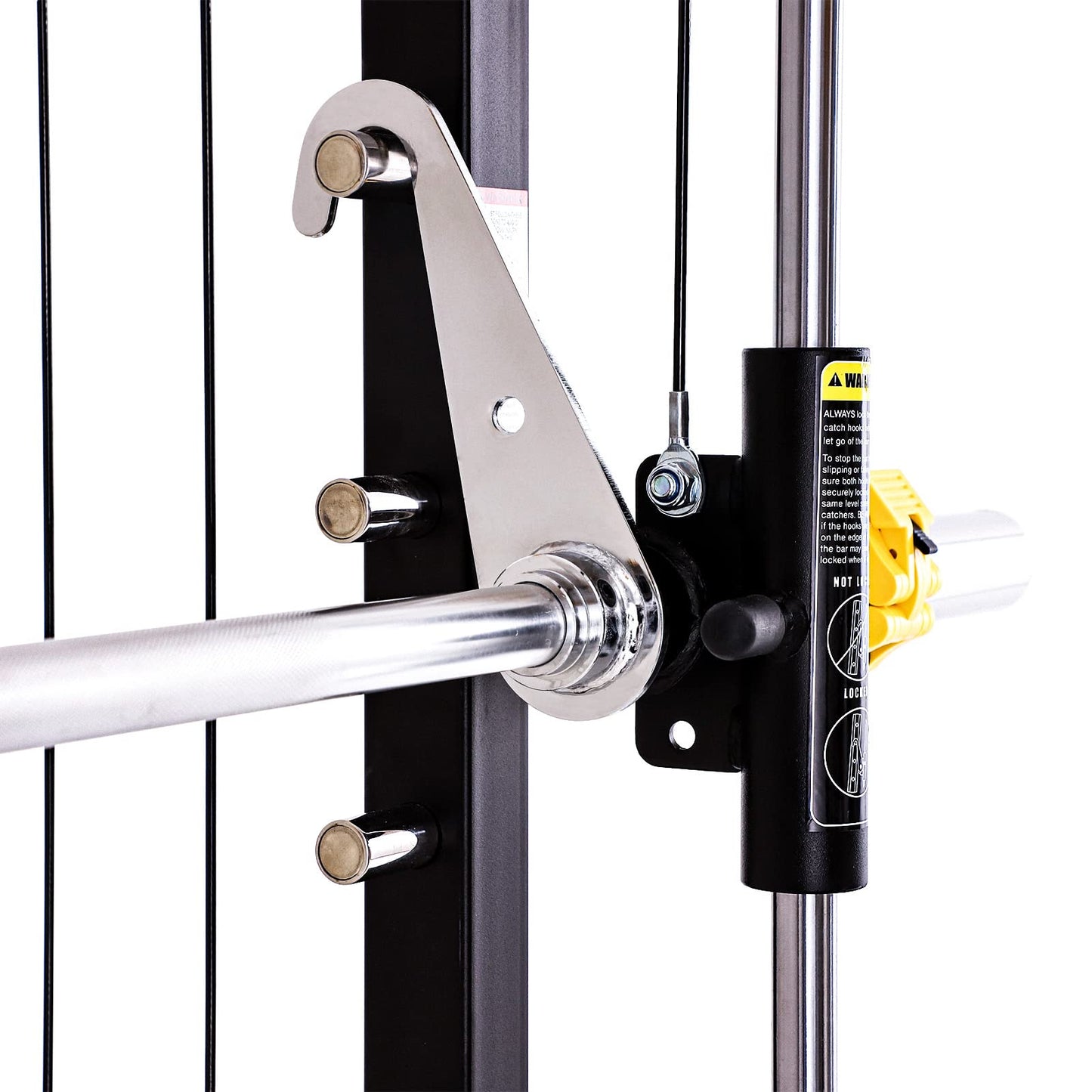 Altas Strength 3059 Smith Machine Home Gym Equipment with 1000 lbs Weight Capacity 2000 lbs Cables Strength Training Power Cages for Squats Presses Lunges Deadlifts Easy Assembly Included Accessories