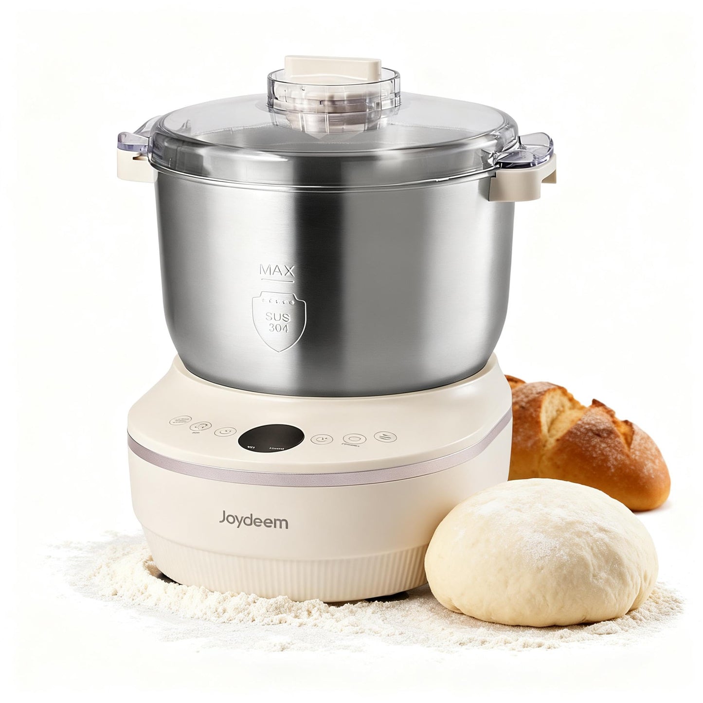 Joydeem HMJ-A701 Electric Dough Maker (7.4Qt) with Ferment Function - Ideal for Bread, Pizza, Sourdough & Dumpling Dough Mixer