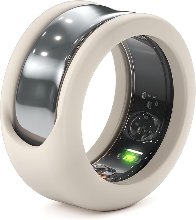 Rinfit Smart Ring Protector - Silicone Ring Enhancer for Active Lifestyle and Gym - StyleFit U.S. Design Patent - Stone, Size 12