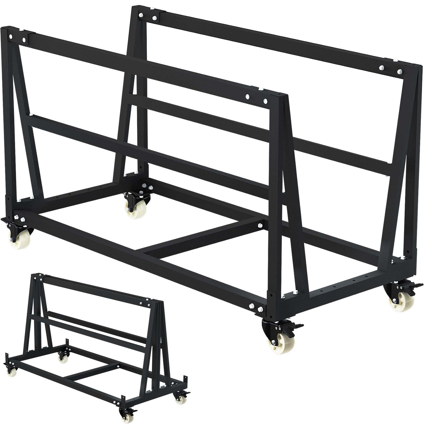 APARECIUM Heavy Duty Panel Truck Cart 3000 lbs Load Capacity, Adjustable Panel Sheet Cart, Substrate Panel Rack for Sheet Materials, Plywood Sheetrock Glass and Windows