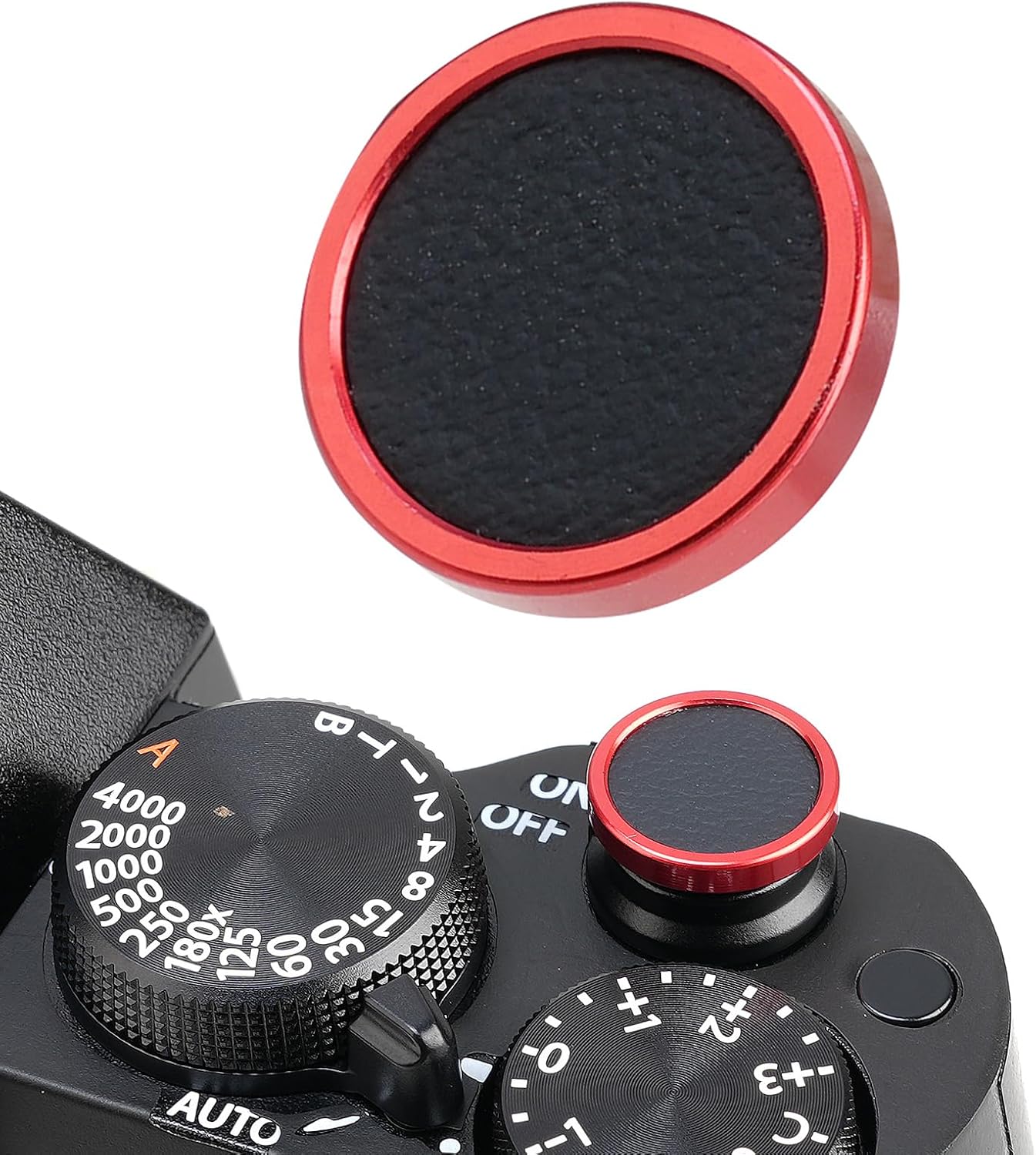 FocusFoto 2-Pack X-M5 X-T50 X100VI X-T5 X-T4 X-T3 X-T30 X-E3, M10 M9 M8 M7 Camera Shutter Button PU Leather Soft