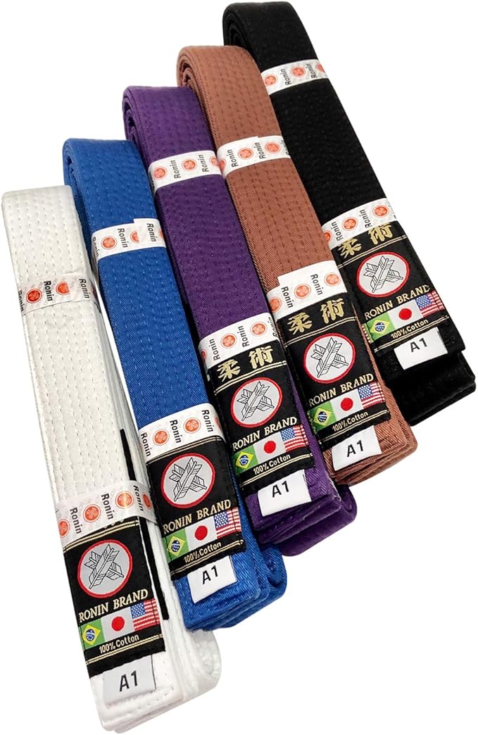 Ronin BJJ Gi Belt – Brazilian Jiu Jitsu Belt - Poly/Cotton Fabric