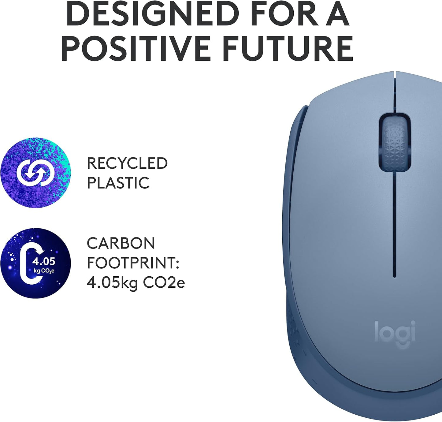 Logitech M170 2.4 12-Months Wireless Mouse for PC, Mac, Laptop, GHz with USB Mini Receiver, Optical Tracking, Battery