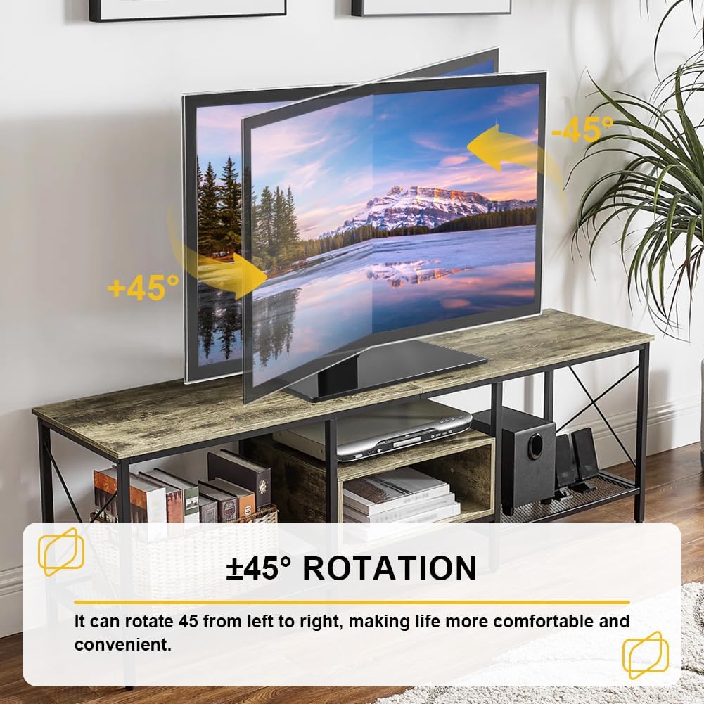 WKWKER 13-32inch 45 100x100mm Universal TV Stand for LED LCD Table Top Television Stand with Degree Height Adjustable