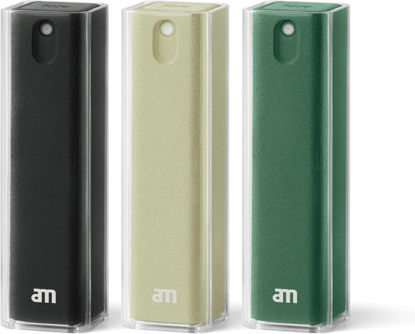 3 Pack, am Screen Cleaner Mist Spray with Microfiber Cloth Around Alcohol-Free, Streak-Free Screen Cleaning Kit