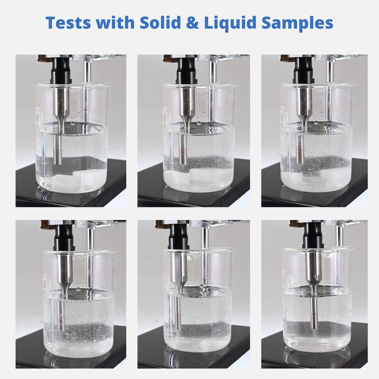 100W Handheld Ultrasonic Homogenizer Portable Emulsifier Sonicator Processor Mixer with Stand 6mm Probe