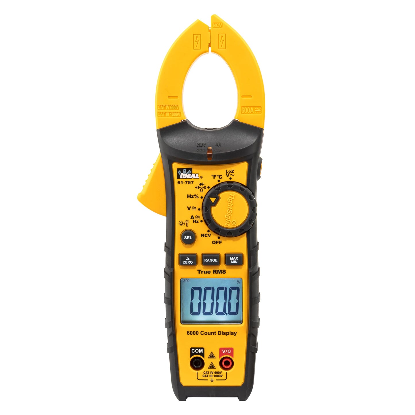 Ideal 61-757 - 600A AC/DC TRMS TightSight Clamp Meter