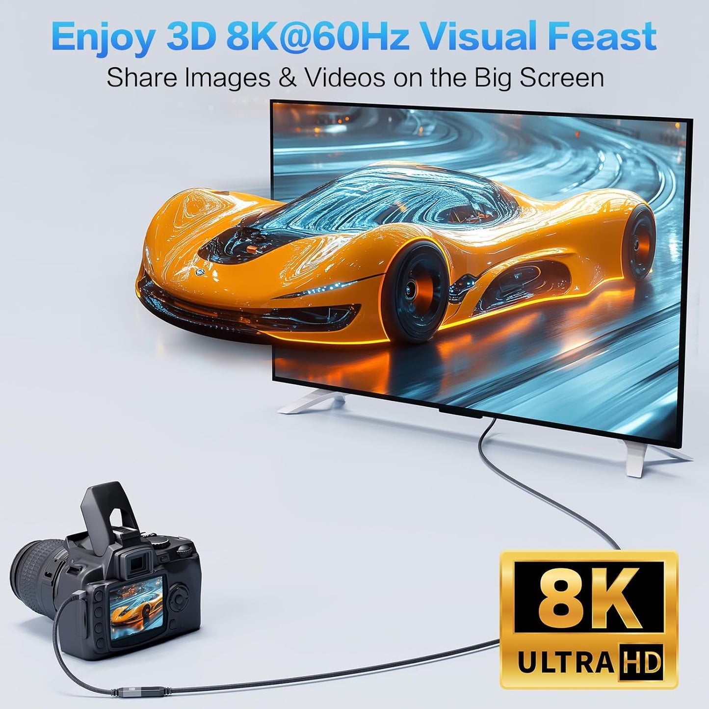BMKZAYR 8K 8K@60HZ 4K@240Hz 48Gbps, 5, 4, Micro HDMI to HDMI Adapter, Micro HDMI Male to Female Adapter, Compatible