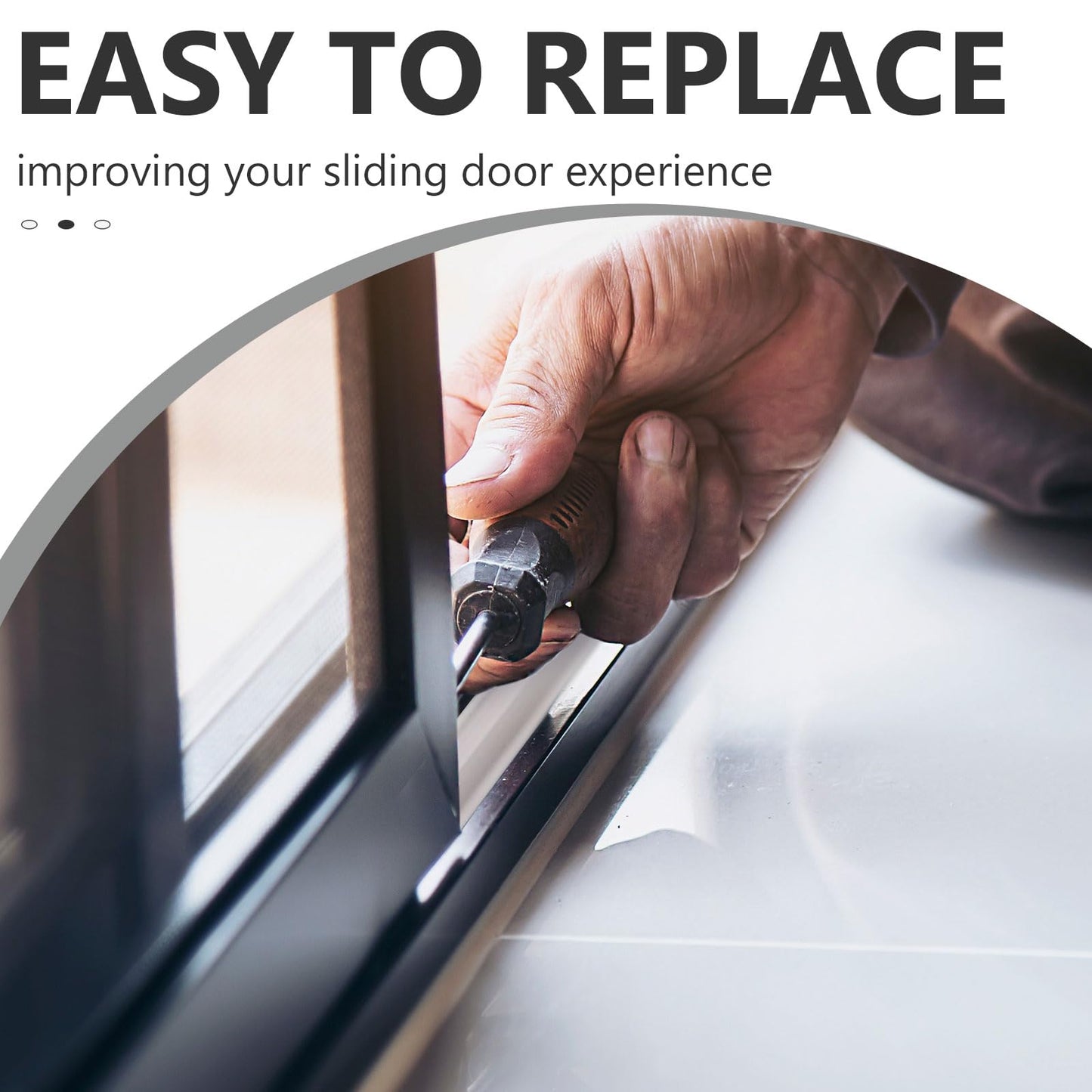 Colingmill 2 Pcs Sliding Screen Door Replacement Track 72 Inch Vinyl Bottom Track Sliding Door Screen Replacement Rail