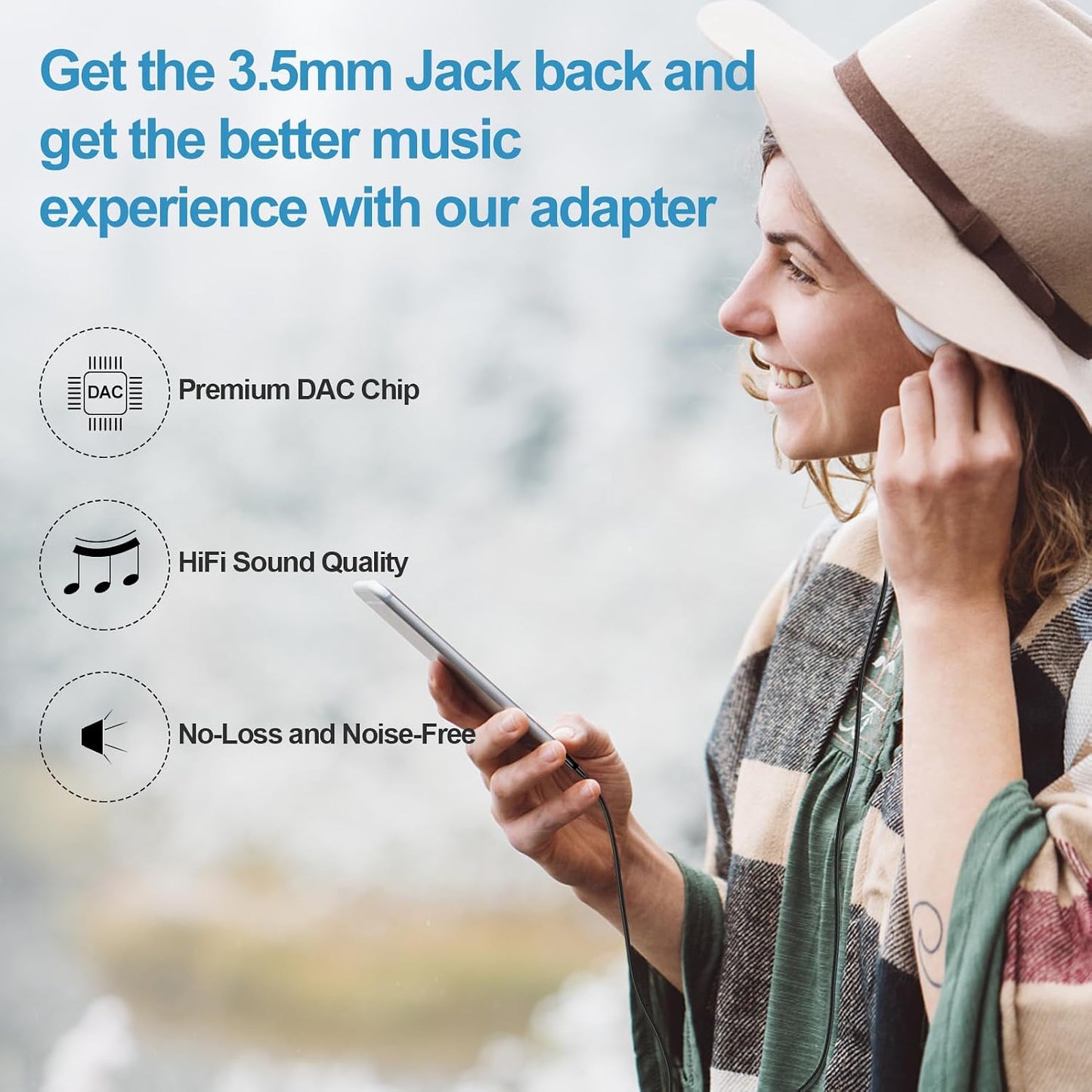 2 Pack 3.3ft 3.5mm A17 S25 S24 A16 5G A35 7 7 6, Aux Cord for Car, USB C to Audio Aux Jack Cable for Samsung Galaxy
