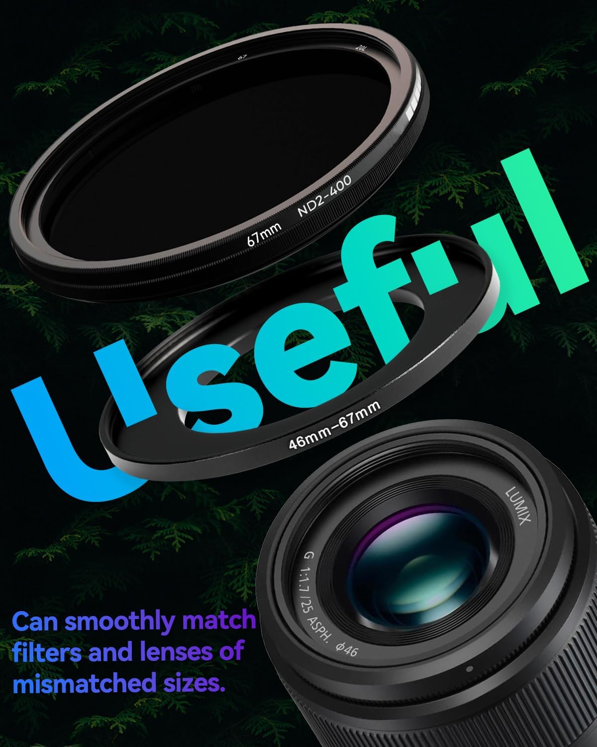 JOYTOLIN 67-86mm Metal Step-Up/Down Ring Adapter Compatible with Mirrorless Cameras DSLR Lens, UV CPL ND Filter Thread