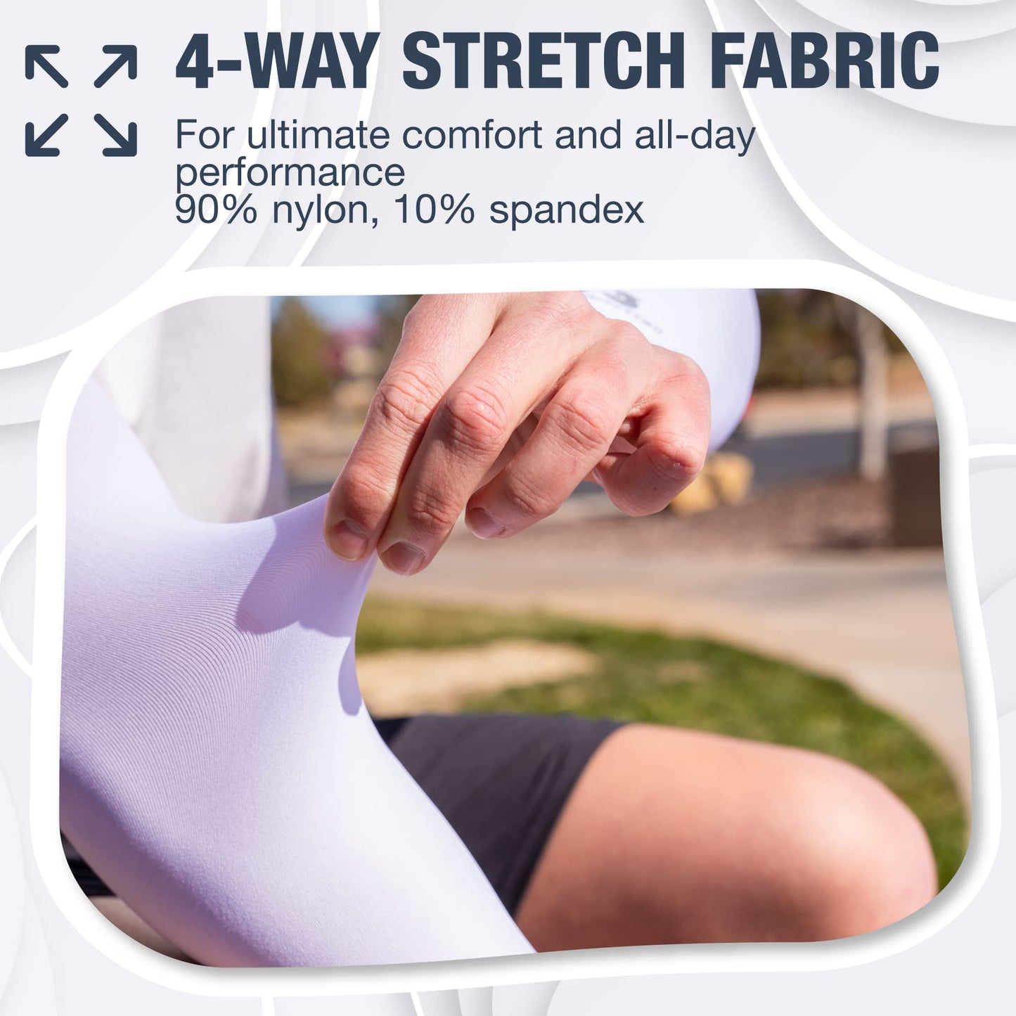 SportsTrail Cooling Arm Sleeves for Men & Women – Breathable, Moisture-Wicking, Sun Protection for Sports, Basketball, Football, Running, Golf, Cycling, Volleyball Arm Sleeves for Women, Men & Youth