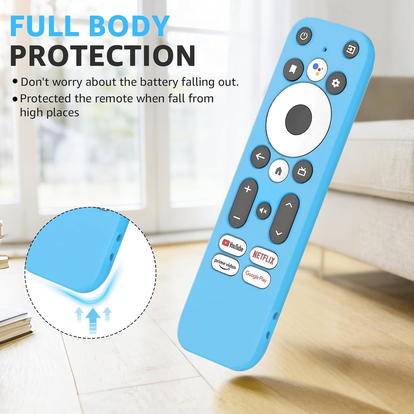 Climberer [2Pack] 4K/HD (4K/HD) Glow in The Dark Remote Cover Compatible with Onn Streaming Device | Shock-Absorbent