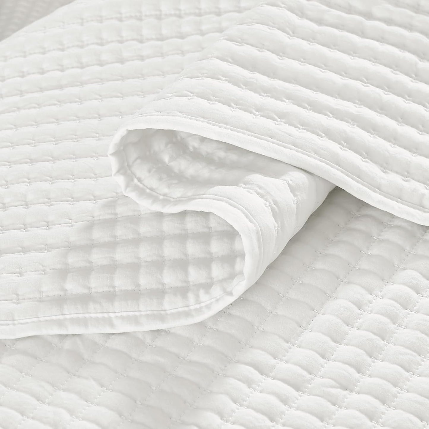 WRENSONGE King Size Quilt Bedding Set - 3 Pieces Lightweight Summer Coverlet with 2 Pillow Shams