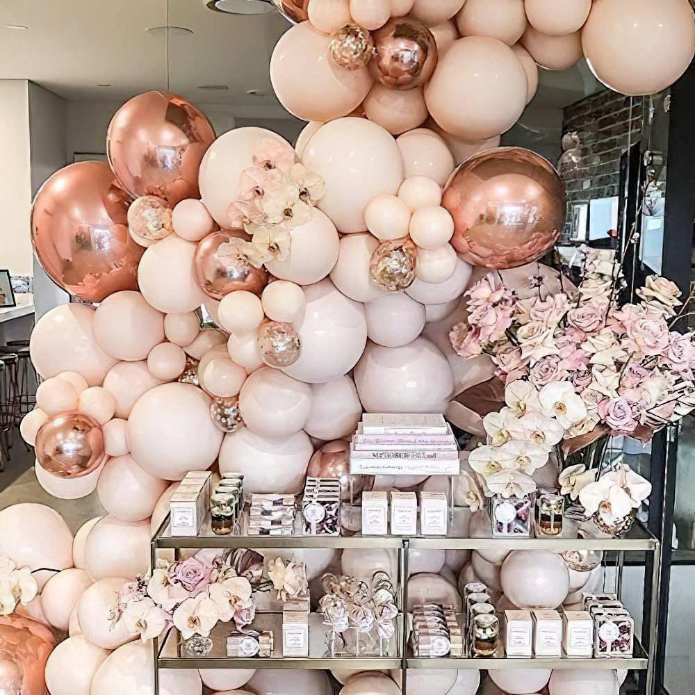 PartyWoo Pastel Orange Balloons - 50 Pcs 12 Inch Latex Helium Balloons for Celebrations & Events