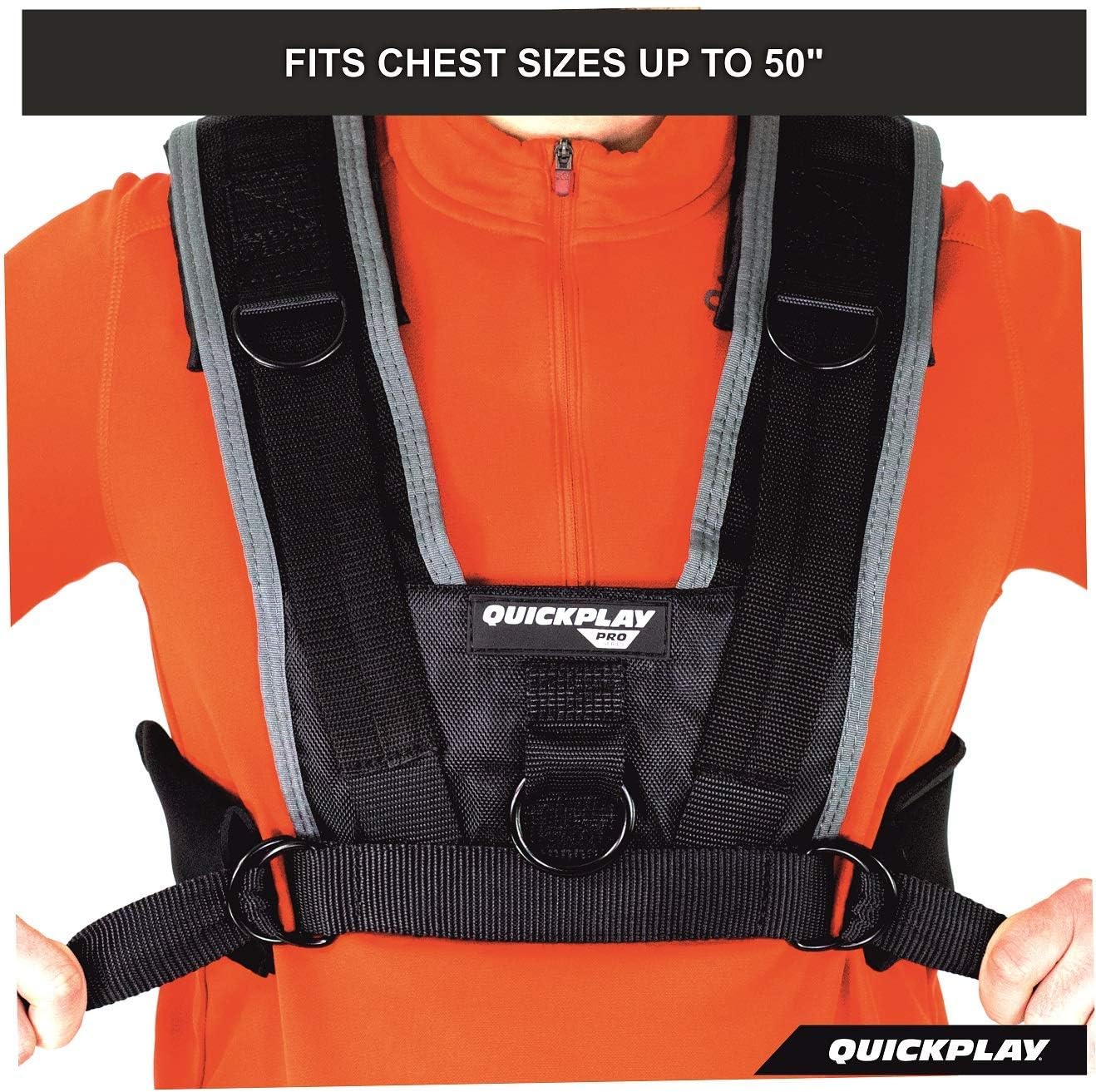 QUICKPLAY PRO Pulling Harness for Sled Resistance Training | Fitness Training Harness for Agility, Power & Endurance