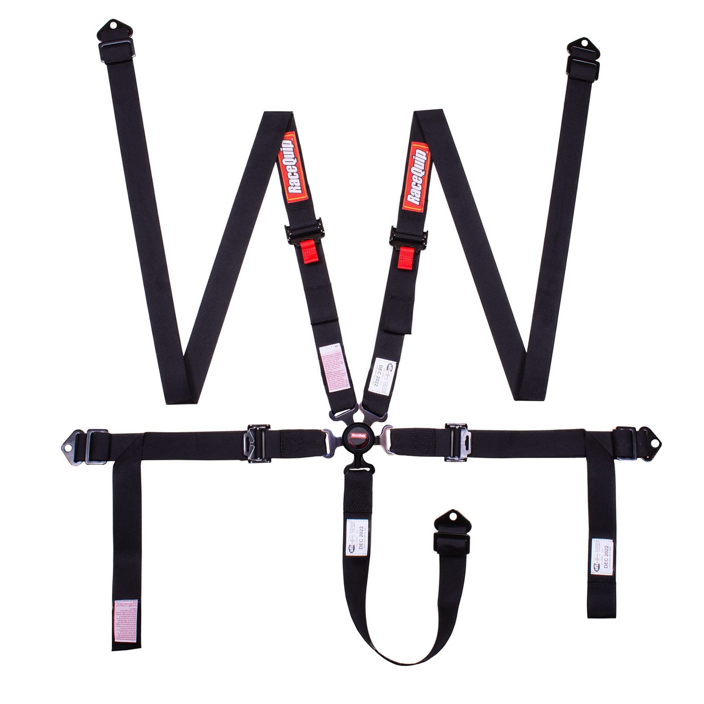 Racequip 841001RQP Camlock 2" SFI 16.1 5-Point Harness with Pull Down Lap Belt