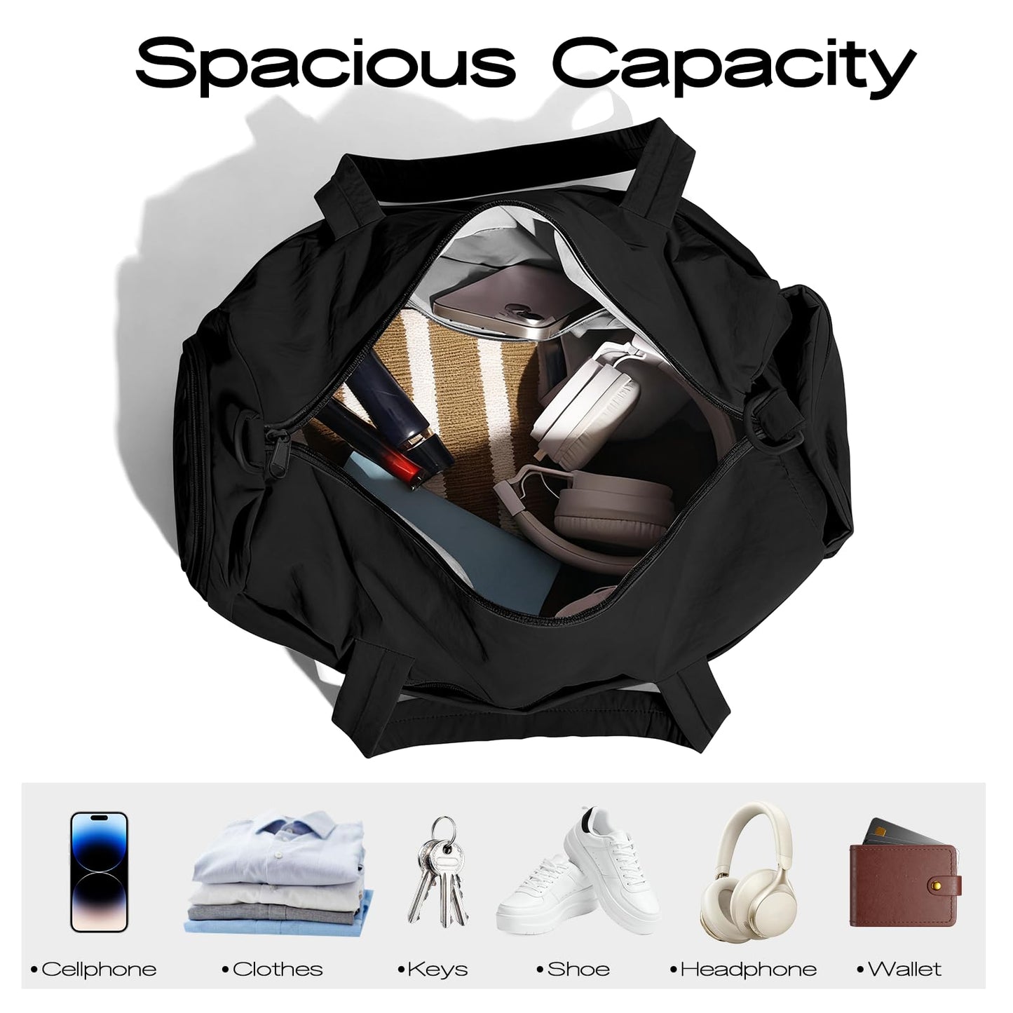 Mini Gym Bag for Women, Small Gym Tote Bag Sports Duffel with Shoe Compartment and Wet Pocket for Yoga Workout Travel