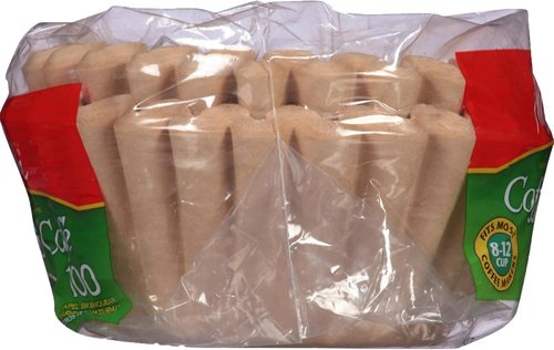 Melitta Unbleached Basket Coffee Filters - Natural Brown, 100 Count for Rich Flavor