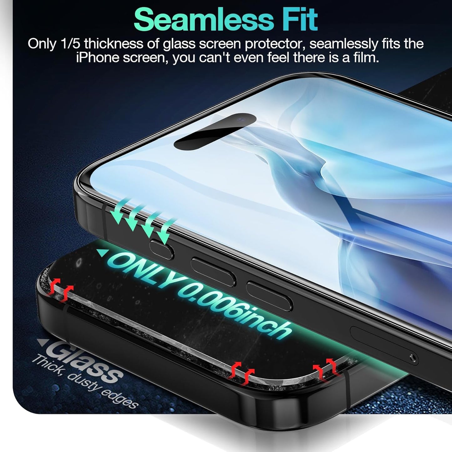 3 Pack 17 17 Flexible Film for iPhone Pro Max Screen Protector[NOT GLASS], Non-breakable Soft TPU Hydrogel Film