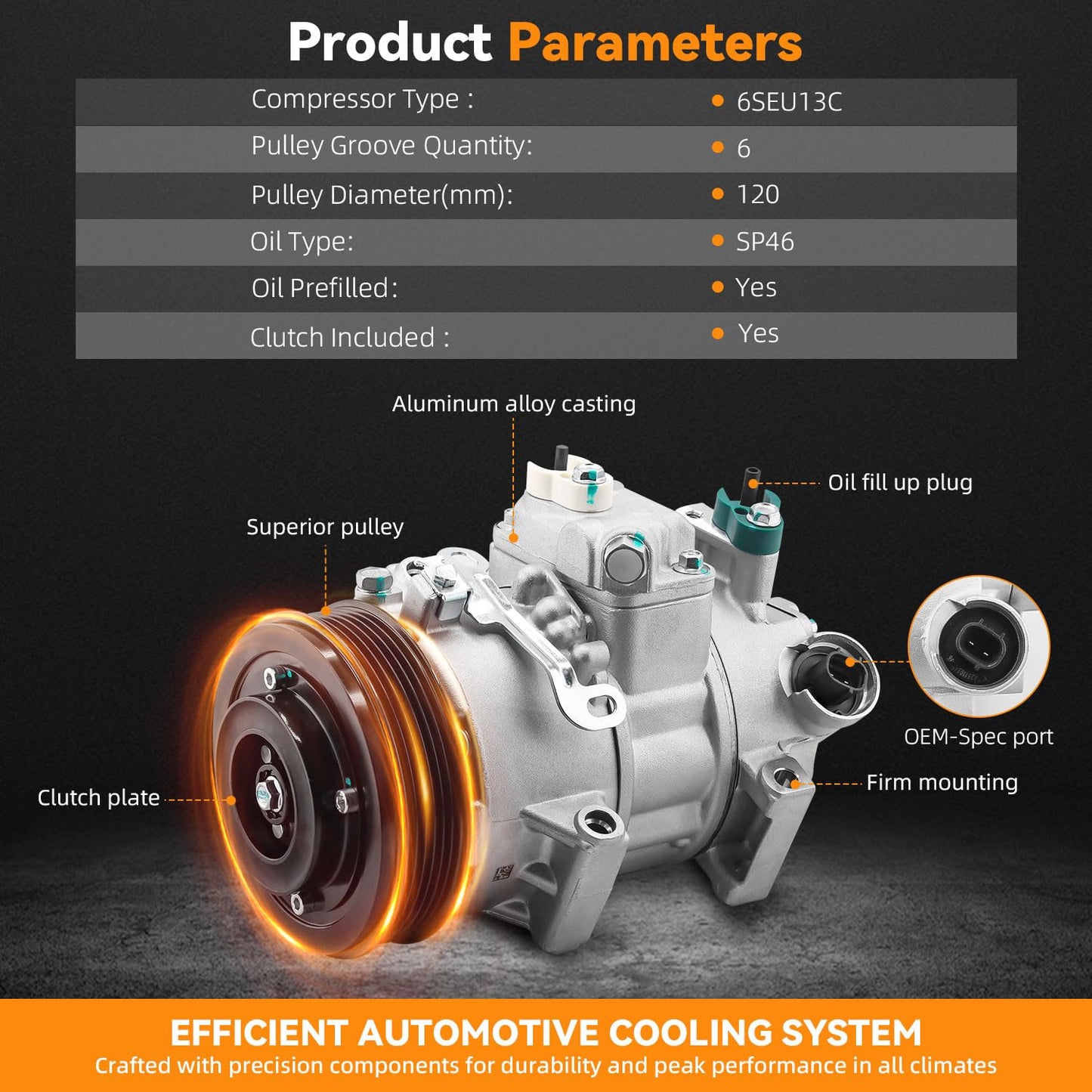 DEAL AUTO ELECTRIC PARTS Air Conditioner A/C Compressor with Clutch 1.8L Compatible with 2009-2010 Toyota Corolla Sedan 2009-2012 Matrix Wagon, 2008-2014 Scion xD Hatchback
