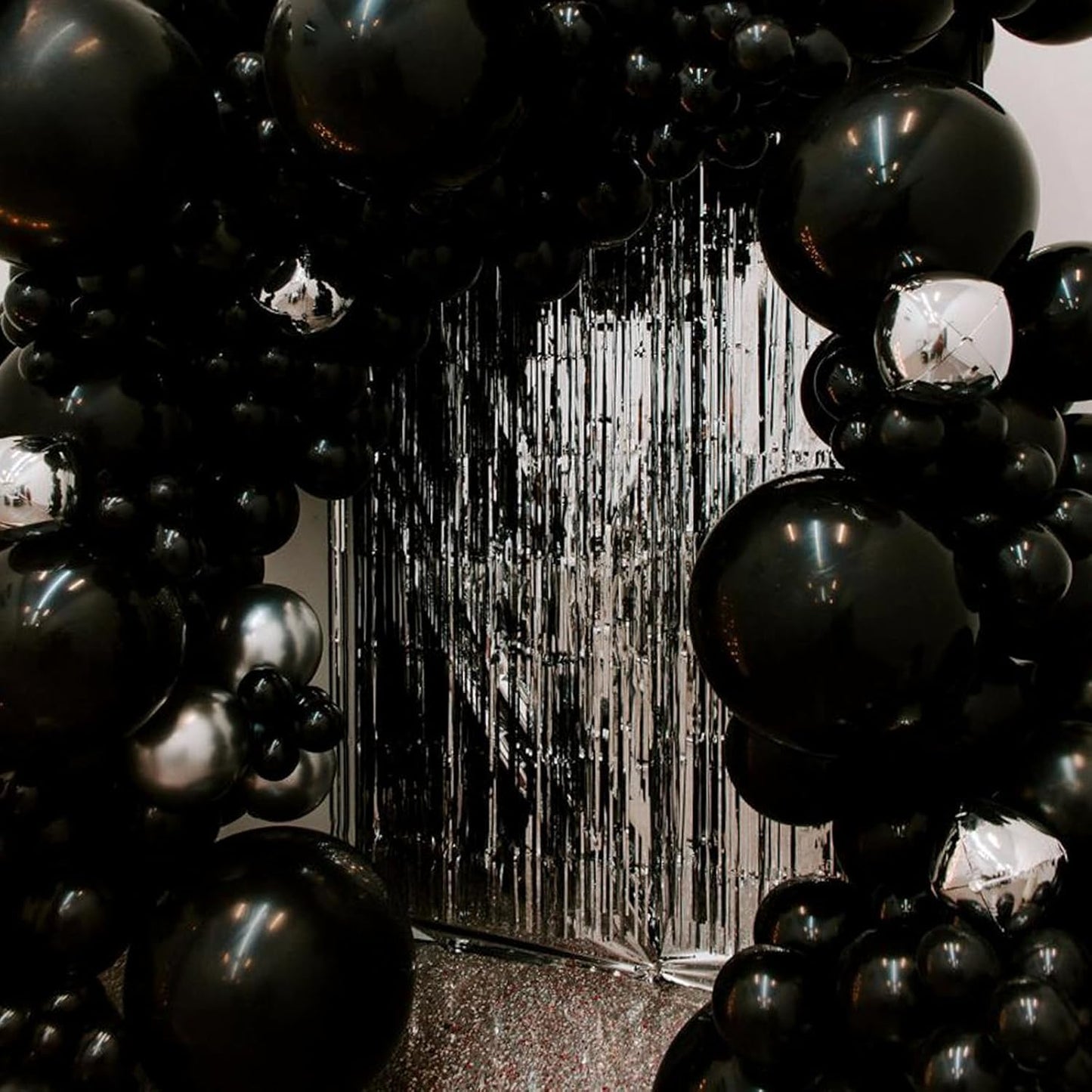 PartyWoo Black Balloons - 50 Pcs 12 Inch Matte Latex Helium Balloons for Parties & Events